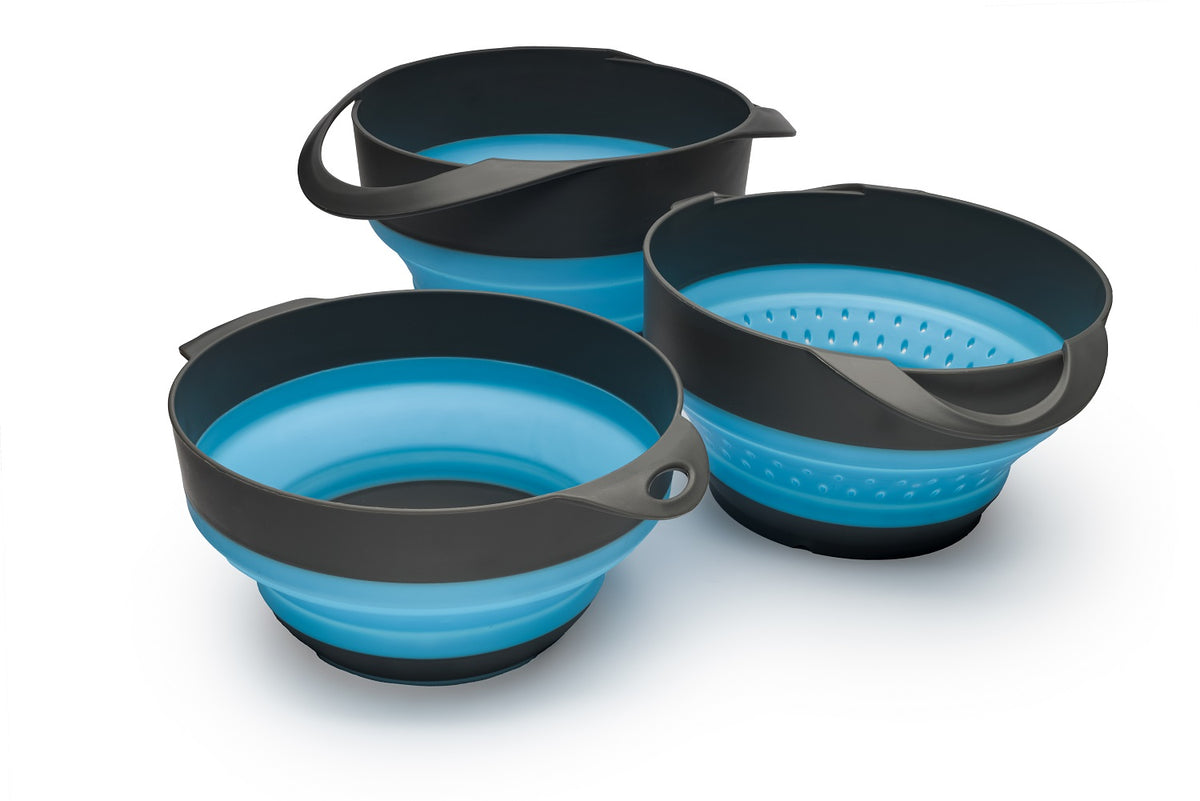 SOL Flat Pack Bowls &amp; Strainer Set