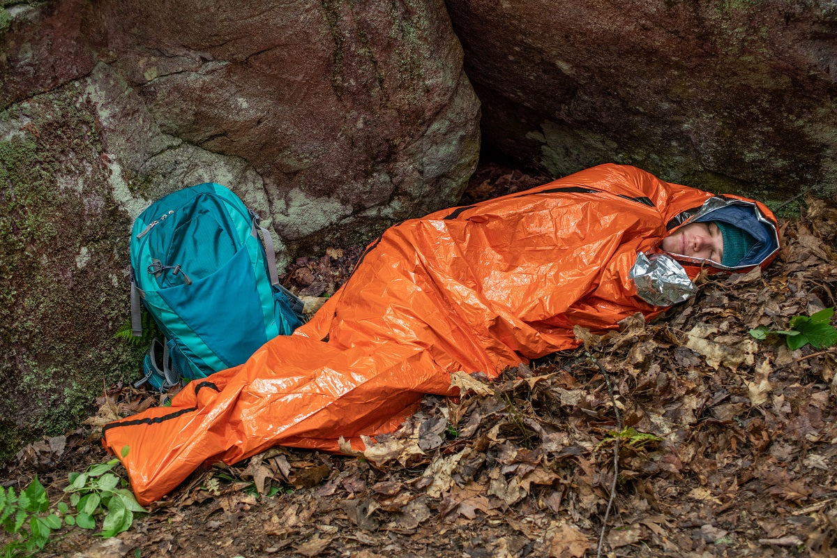 SOL Emergency Bivvy Survival Orange with Rescue Whistle