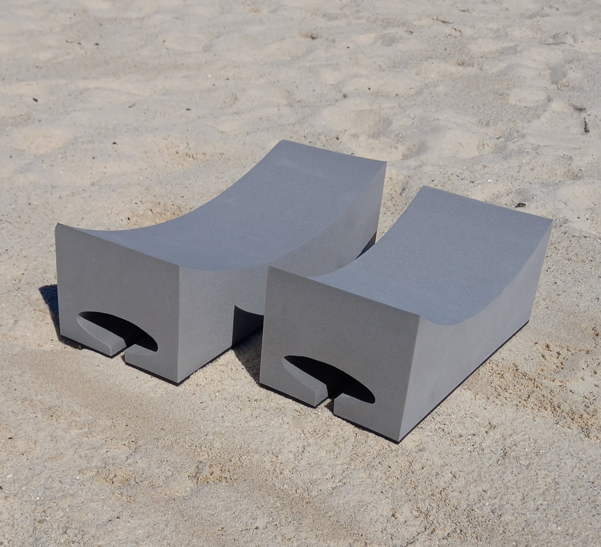 foam vehicle roof rack mounts shown as a set