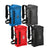 BackSak Pro 35L waterproof backpack photo showing blue, black, grey and red colour options