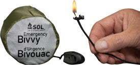 SOL Emergency Bivvy OD Green with Rescue Whistle